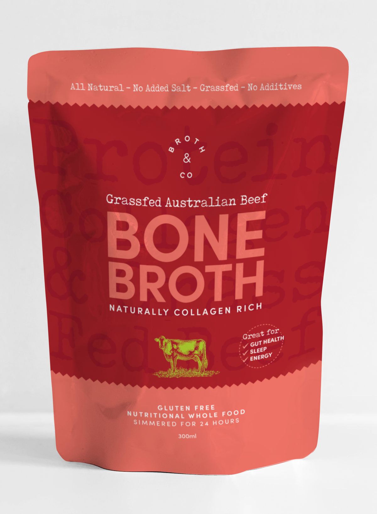 Australian Beef Bone Broth Liquid 300ml - Pasture Raised