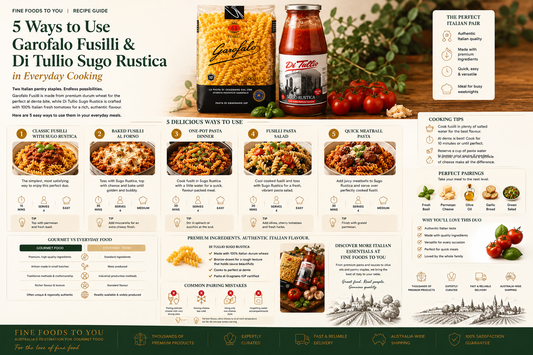 5 Ways to Use Garofalo Fusilli & Di Tullio Sugo Rustica in Everyday Cooking