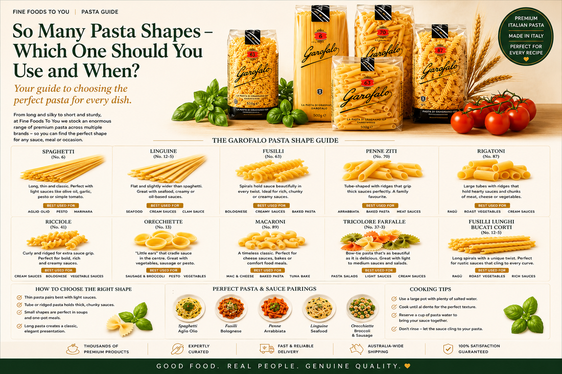 So Many Pasta Shapes – Which One Should You Use and When?