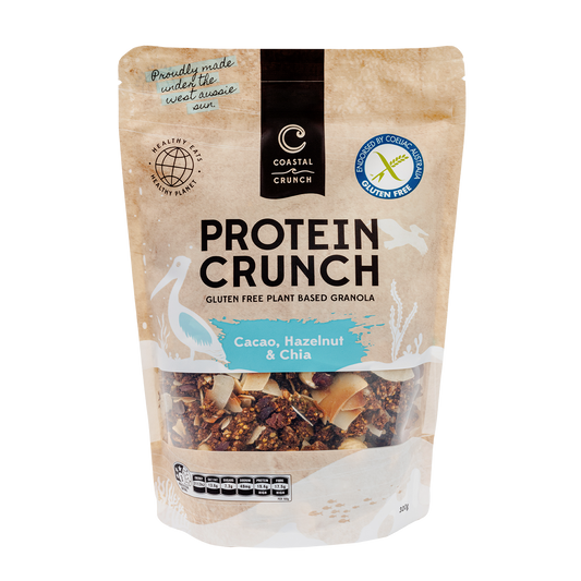 Cacao, Hazelnut & Chia Protein Crunch Granola: 320g
