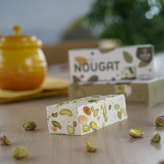 Luca Nougat - Tasmanian Honey Nougat bar - Pistachio 100g
