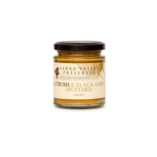 Yarra Valley Gourmet Foods - Mustard Saltbush & Black Garlic 210g