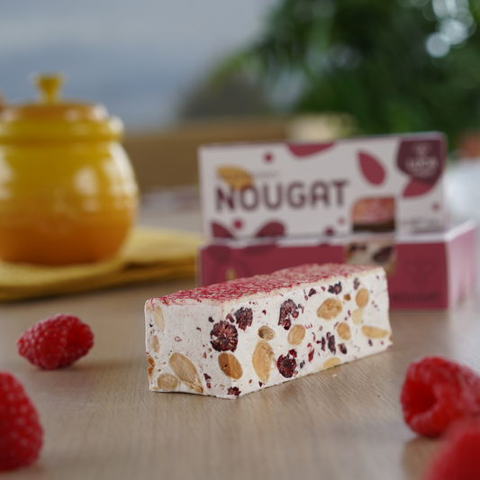 Luca Nougat - Tasmanian Honey Nougat Bar - Raspberry 100g