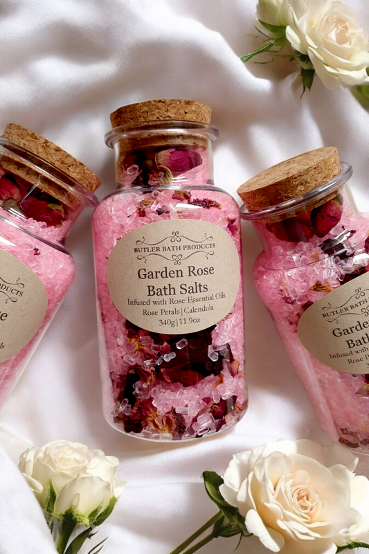 Garden Rose Bath Salts Soak - Epsom 340g